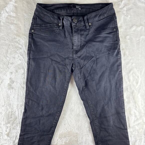 1822 Denim Jeans Curvy Contour Ankle Skinny Size 6 Black Stretch - Picture 2 of 10